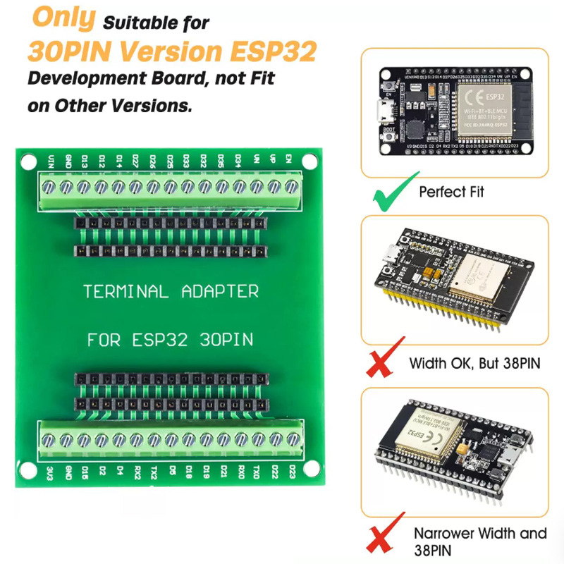 Doit Esp32 - لوحة تطوير ESP32، طراز NodeMCU-32S، ESP32-32D،