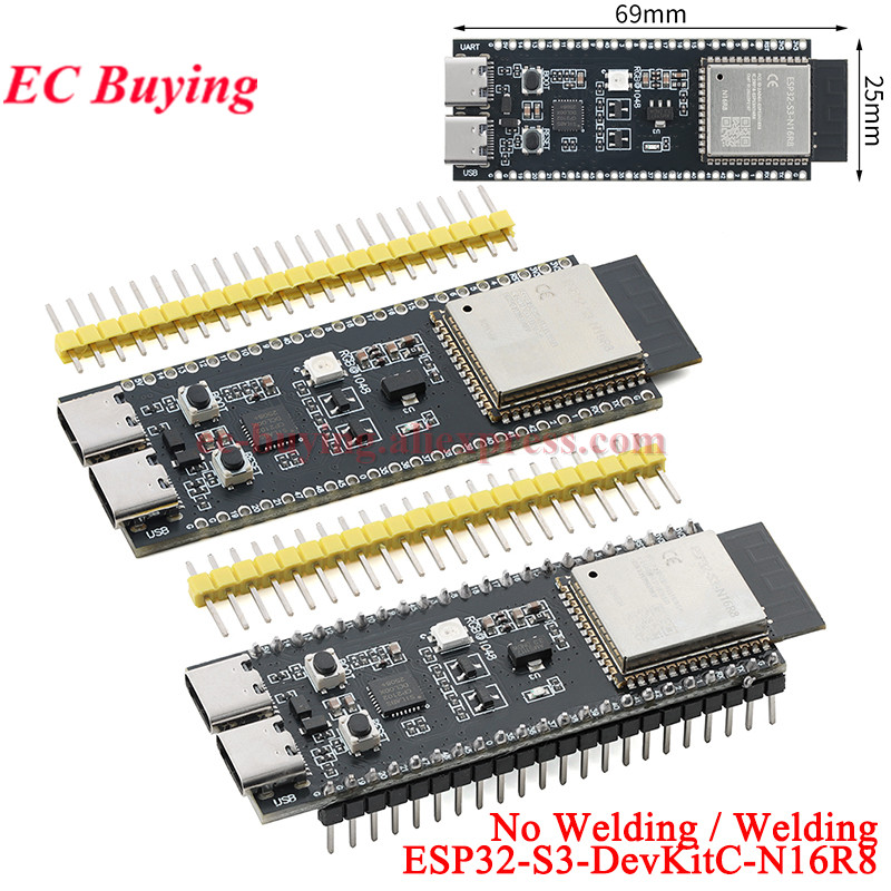 Esp32 S3 Devkitc 1 - لوحة تطوير ESP32-S3-DevKitC-N16R8 مع واي فاي
