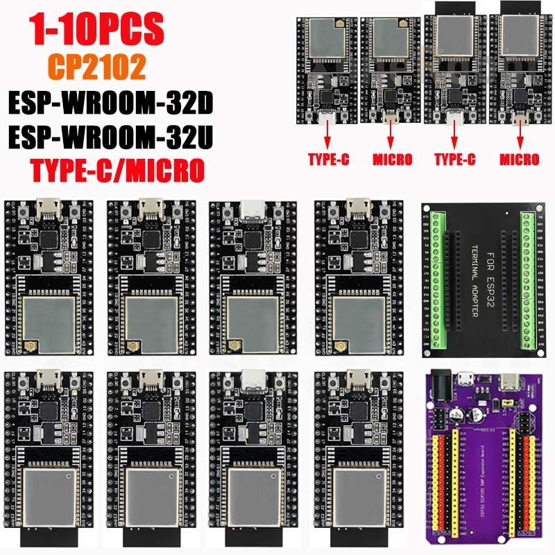1-10 قطعة ESP32-DevKitC الأساس - مراجعة Nodemcu 32S وسعره