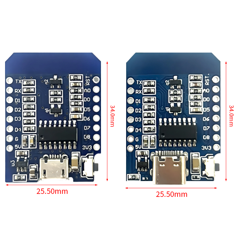 XCW WeMos D1 Mini TYPE-C/Micro - مراجعة Wemos D1 وسعره